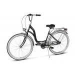 Mestský bicykel 28 Mexller Village D CTB Nexus 3-prevodový Čierny matný